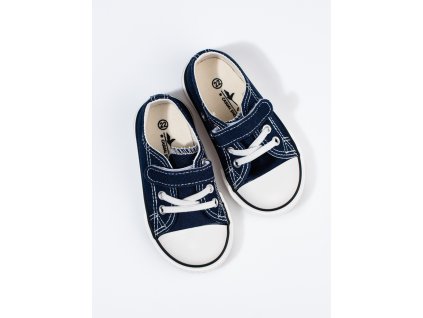 Tenisky chlapecké textilní tmavě modré (Velikost 36)