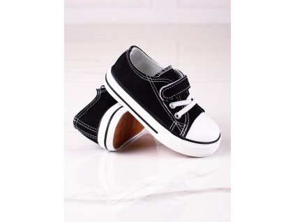 Tenisky chlapecké textilní černé (Velikost 36)