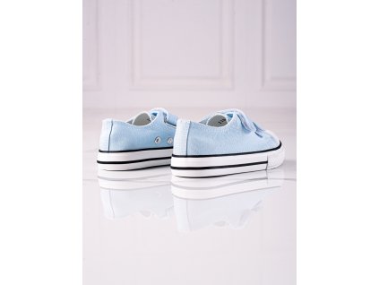 Dětské tenisky na suchý zip modré (Velikost 36)