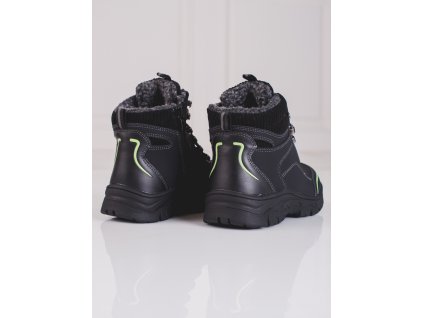 Černé chlapecké trekové boty (Velikost 36)