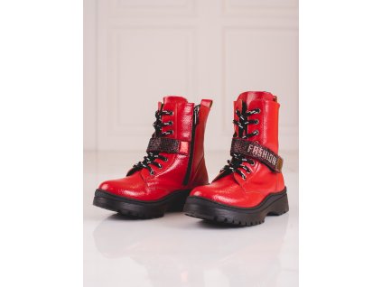 Dívčí kotníkové boty Potocki s krystalky (Velikost 36)