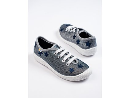 Nazouvací šedé dětské tenisky (Velikost 36)