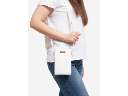 Malá bílá kabelka - peněženka Shelovet