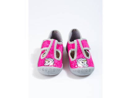 Bačkory pro holčičky na suchý zip myška (Velikost 19)