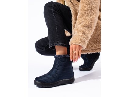 Tmavě modré sněhule dámské ke kotníkům Potocki (Velikost 36)