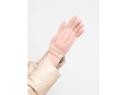 Světle růžové dámské rukavice Shelovet