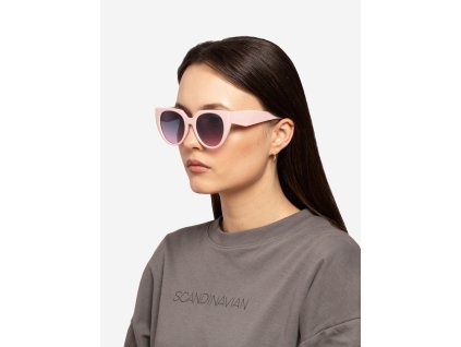 Růžové sluneční dámské brýle