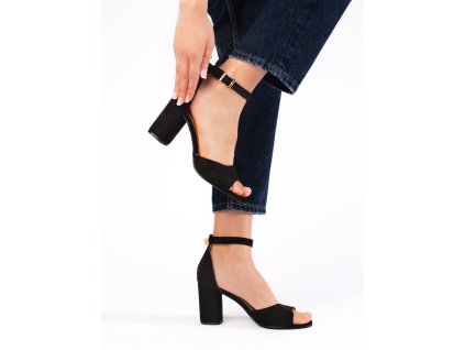 Dámské sandály na sloupku černé (Velikost 36)