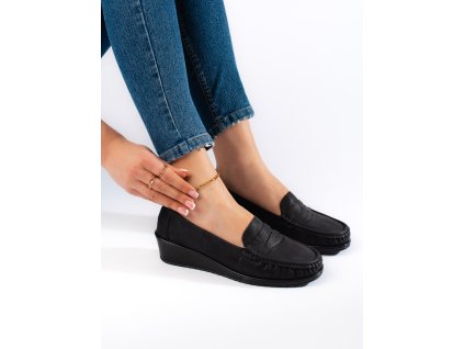 Mokasíny dámské černé (Velikost 36)