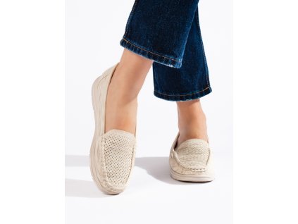 Dámské béžové mokasíny (Velikost 36)