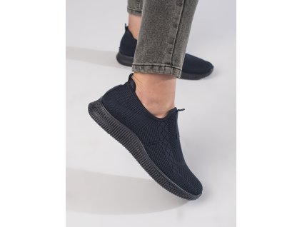 Tmavě modré sportovní dámské nazouvací boty (Velikost 36)