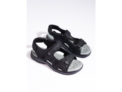 Pánské sandály na suchý zip černé (Velikost 40)