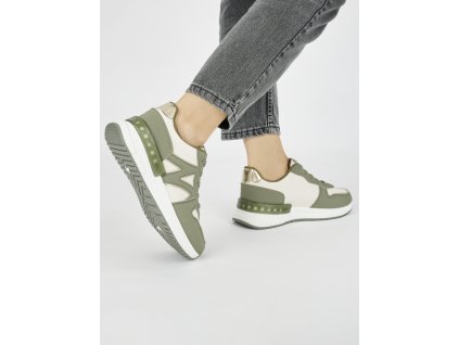 Zelené pohodlné dámské sneakersy