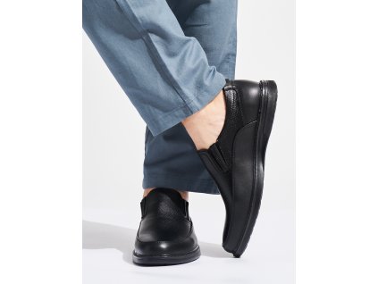 Pánské černé nazouvací polobotky (Velikost 41)