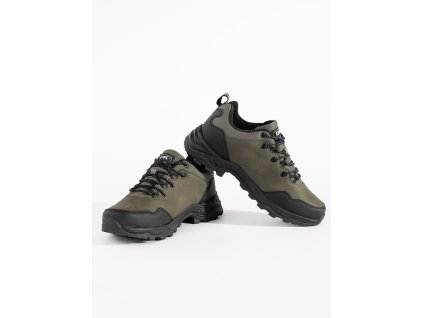 Pánské tmavě zelené trekové boty (Velikost 41)