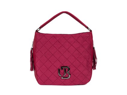 Červená prošívaná kabelka přes rameno (Velikost one size)