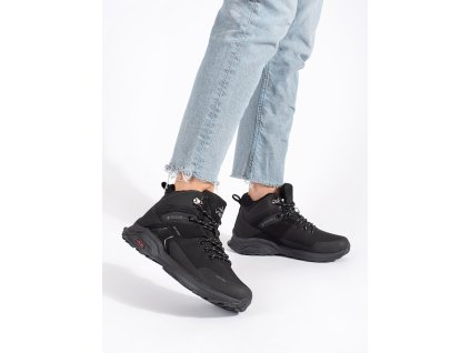 Černé zateplené trekové boty (Velikost 36)