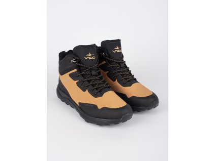 Černo-hnědé vysoké pánské trekové boty (Velikost 41)