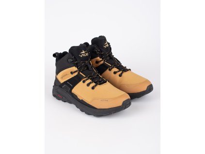 Hnědé vysoké pánské trekové boty (Velikost 41)