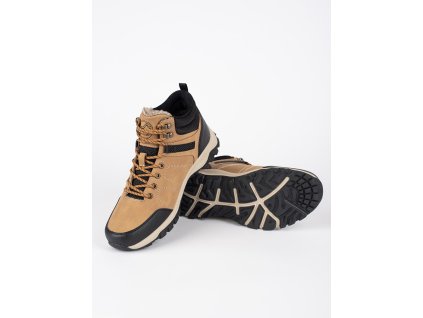 Pánské hnědé boty traperky zateplené (Velikost 41)