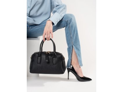 Černá kabelka přes rameno (Velikost one size)