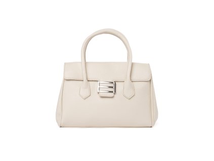 Světle béžová kabelka přes rameno s páskem (Velikost one size)