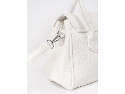 Bílá kabelka přes rameno s páskem (Velikost one size)