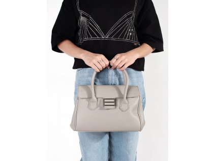 Šedá kabelka přes rameno s páskem (Velikost one size)