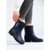 Tmavě modré holínky s přezkou (Velikost 37.5)