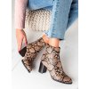 KOTNÍKOVÉ BOTY SNAKE PRINT NA SLOUPKU