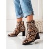 KOTNÍKOVÉ BOTY SNAKE PRINT NA SLOUPKU