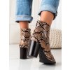 KOTNÍKOVÉ BOTY SNAKE PRINT NA SLOUPKU