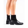 Nazouvací kotníkové boty na plochém podpatku (Velikost 37.5)