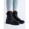 Černé dámské šněrovací workery (Velikost 37.5)