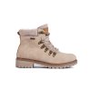 Béžové dámské traperky s kožešinou (Velikost 37.5)