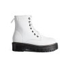 Dámské bílé šněrovací kotníkové boty BIG STAR KK274536 (Velikost 37.5)