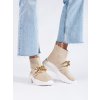 Sneakersy dámské  s ponožkovým svrškem béžové (Velikost 37.5)