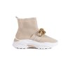 Sneakersy dámské  s ponožkovým svrškem béžové (Velikost 37.5)