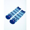 Dětské protiskluzové ponožky Shelovet s modrými pruhy příšerky