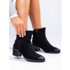Nazouvací kotníkové dámské boty Potocki černé (Velikost 37.5)