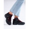 Dámské trekové boty s vysokým svrškem DK černo-červené (Velikost 37.5)