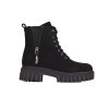 Dámské kotníkové boty na šněrování  s ozdobným svrškem (Velikost 37.5)