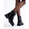 Šněrovací dámské kotníkové boty  s ozdobným svrškem (Velikost 37.5)