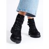 Dámské šněrovací kotníkové boty s přezkami (Velikost 37.5)