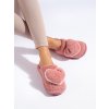 Růžové dámské pantofle se srdíčkem (Velikost 37.5)