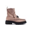 Béžové dámské kotníkové boty na platformě (Velikost 37.5)