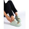 Světle zelené dámské sneakersy s řetízkem (Velikost 37.5)