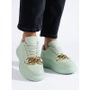 Světle zelené dámské sneakersy s řetízkem (Velikost 37.5)