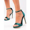 Dámské sandály na vysokém podpatku  zelené (Velikost 37.5)