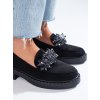 Dámské semišové mokasíny Potocki černé (Velikost 37.5)